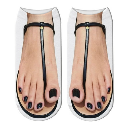 

SBYOJLPB Socks for Women Human Feet In Sandals for People with Ugly Feet Gifts for