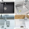 thumbnail image 3 of Cesta para desagües, cesta de repuesto para colador con borde enrollado de seguridad, colador de acero inoxidable para fregaderos de cocina, protección duradera contra obstrucciones, apto para, 3 of 7
