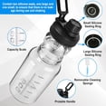thumbnail image 4 of Glass Shaker Bottle, 2 Pack 22oz BPA-Free Odorless Shaker Bottle with 304 Stainless Steel Ball and Removable Cleaning Brush for Fitness Protein Mixes, 4 of 7