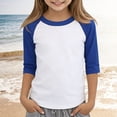 thumbnail image 2 of Coerni Toddler Kids Baseball Raglan T-Shirt 3/4 Sleeve Crewneck Tees Baby Boys Girls Jersey Sweatshirt Summer Athletic Casual, 2 of 7
