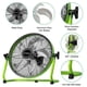 thumbnail image 5 of COORHEIX Ventilador de piso con energía solar de 12 pulgadas, recargable, ventilador con batería de 18000 mAh, ventilador solar portátil para exteriores con 5 aspas, inclinación de 360 ​​° para exteri, 5 of 5