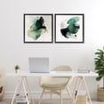 thumbnail image 2 of Stupell Industries Transitional Fluid Abstract Harmonies Black 2pc Floating Frame Art Set, 18 x 18 each, by Svetlana Aleynikova, 2 of 7