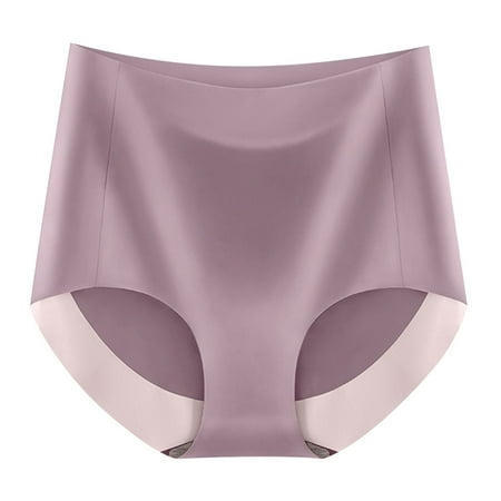 plus Size Panties Variety Pack plus Size Panties Breathable Wicking Microfiber Briefs High Waist Ice Silk Seamless Panties For Women