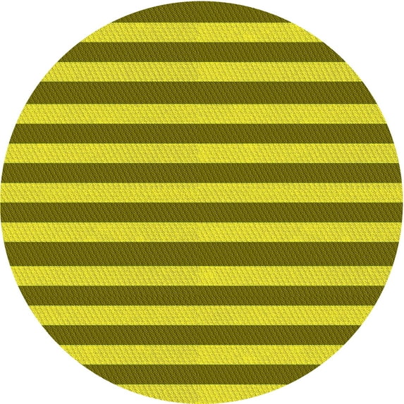 Ahgly Company Machine Washable Indoor Square Transitional Golden Yellow Area Rugs, 3' Square