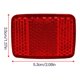 thumbnail image 3 of Wosthever Reflector de bicicleta noche ciclismo seguridad plástico luz reflectante accesorio de bicicleta Ciclismo rojo, 3 of 6
