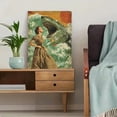 thumbnail image 5 of UXIEQU Retro Woman And Shark Graphic Canvas Wall Art Print 15.75x11.81 Inches, 5 of 8