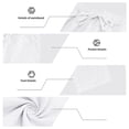 thumbnail image 5 of Ohufall 2 Piece Outfits for Men Linen Elastic Waist Drawstring Trousers and Spring Summer Button Hooded Casual Top Beach Set with Pocket, 5 of 7