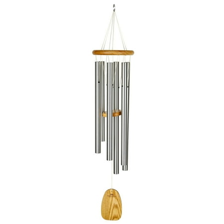 Woodstock Wind Chimes Signature Collection, Chimes of Partch, 36'' Silver Wind Chime PWS