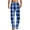 #H-Blue, variant on GuangCheng George Mens Blue and Black Checkered Lounge Pants Ultra Soft, Loose Fit with Elastic Waist,Size:M