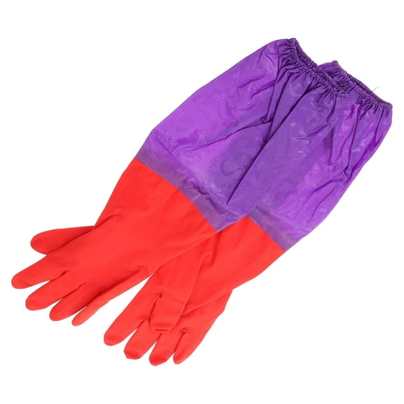 ORDDIART 1 Pair Rubber Gloves for Men and Women, Ideal for Aquarium, Garden, Pond, and Household Cleaning Tasks