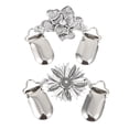 thumbnail image 1 of Miangastore Scarf Buckle Silver 2Pcs 4.3X1.4X0.4In, 1 of 9