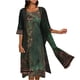 thumbnail image 2 of ICHUANYI Clearance Women Casual Loose Printed Tank Dress Round Neck Sleeveless Suit Dresses(Green, M) ICHUANYI WER2023081402298, 2 of 9