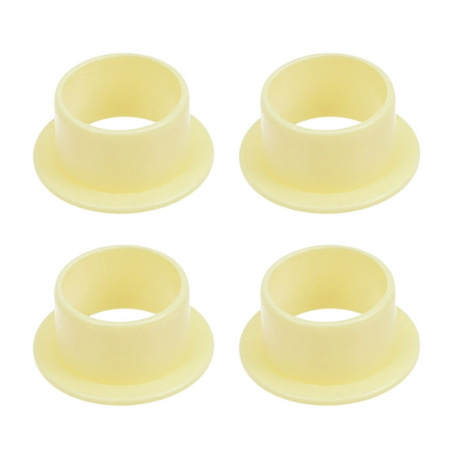 Unique Bargains Roulements à Manchon à Bride 14mmx16mmx10mm POM Enveloppé Sans Huile Jaune 4 Pack