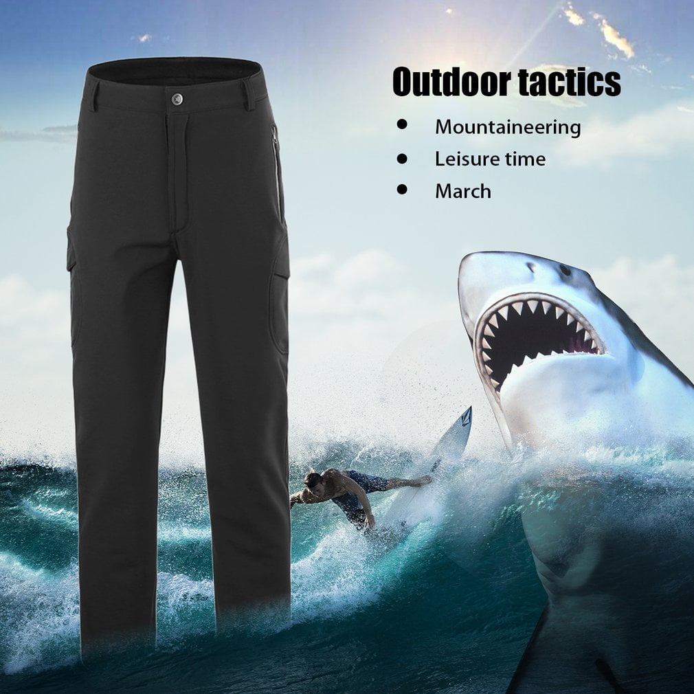 Tactical Waterproof Soft Shell Pants Men Windproof Military Trouser Shark Skin by