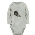 thumbnail image 2 of iDzn Hold Me Funny Rompers, Newborn Baby Unisex Bodysuits, Infant Animal Raccoon Graphic Jumpsuits, Toddler Kids Long Sleeve Oufits (Gray, 6-12 Months), 2 of 5