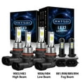 thumbnail image 1 of For Chevrolet S10 2004 Combo 9005 9006 881 LED Headlights+Fog Lights 6*Bulbs White,3570, 1 of 12