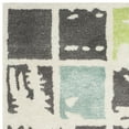 thumbnail image 3 of SAFAVIEH Bella Kalina Checkered Abstract Wool Area Rug, Grey/Ivory, 3' x 5', 3 of 5
