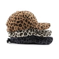 thumbnail image 5 of TOPTIE Corduroy Baseball Cap Unisex Warm Sun Protection Hat Leopard-Gray, 5 of 6