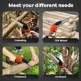 thumbnail image 3 of Mini Chainsaw 8 inch, HDJ Mini Chainsaw Cordless with 2PCS Batteries, Electric Chainsaw Portable One-Hand for Wood Cutting Tree Branch Trimming, 3 of 9
