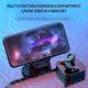 thumbnail image 4 of Auriculares inalámbricos BT Auriculares BT 5.1 Auriculares estéreo a prueba de agua Auriculares con Abanopi Gris, 4 of 7