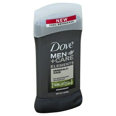 Lemon Sage Organic Deodorant - Dove Men+Care Elements Minerals + Sage Deodorant Stick, 3 oz