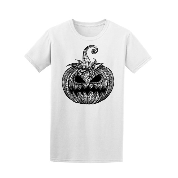 Eerie Pumpkin With Tribal Body Tee Men's -Image by Shutterstock