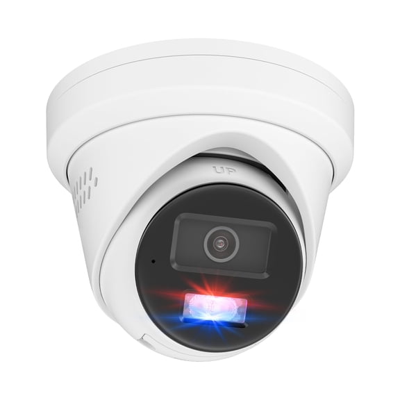 Anpviz 8MP PoE IP Camera, Strobe Red & Blue Light and Audio Alarm, 4K Security Camera Outdoor, 2 Way Audio, Smart Color Night Vision, Human Vehicle Detection, 2.8mm Lens Wide Angle, IP67