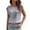 13# Gray, variant on Women's Round Neck Glitter Sequins Shirts Top Casual Cap Sleeve Party Tee Tops,Black S