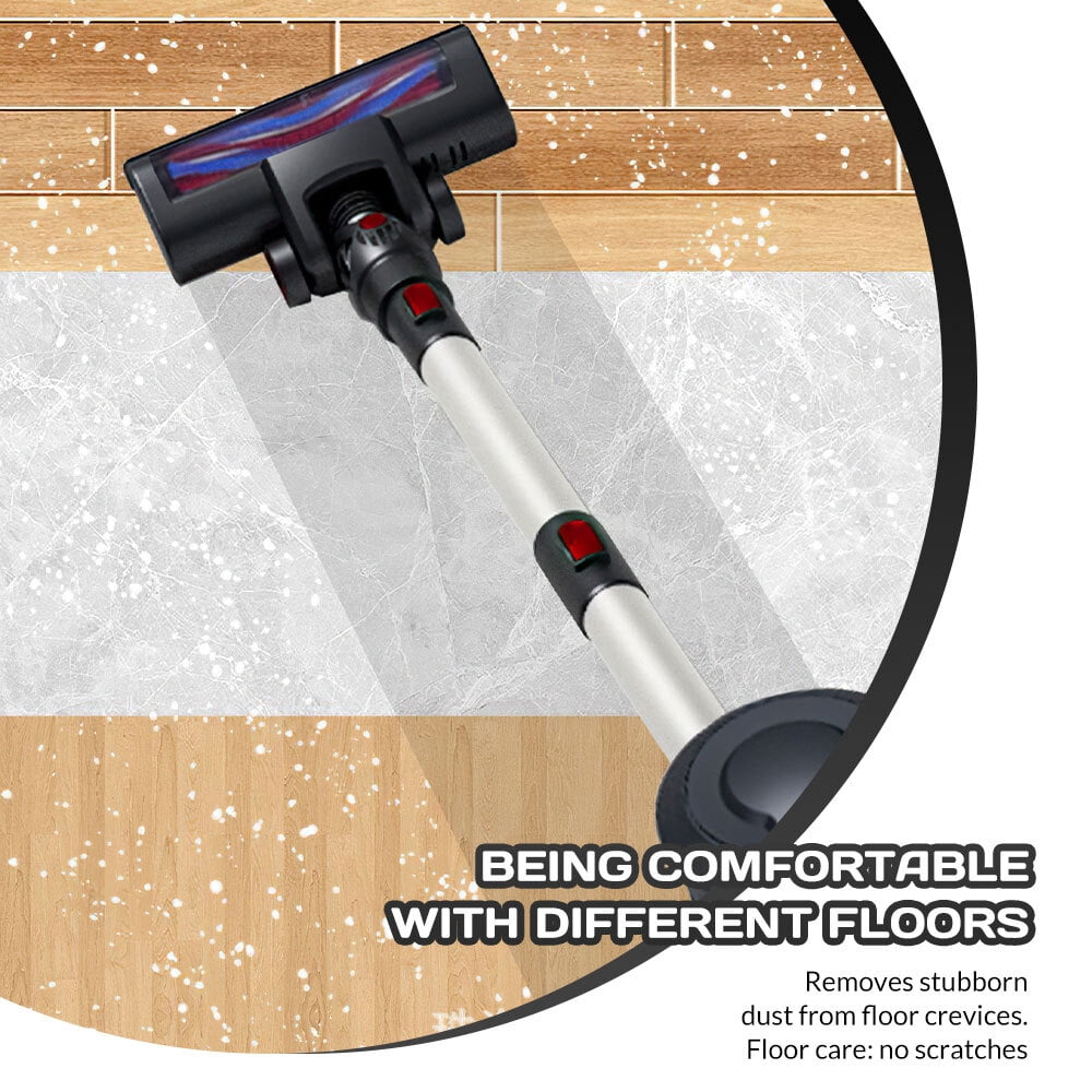 Cordless Vacuum Cleaner,KEPEAK 21KPA Stick Vacuum with 40Min Detachable Battery Vacuum Cleaner for Home Hard Floor Car Carpet