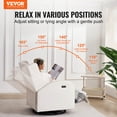 thumbnail image 2 of VEVOR Fauteuil Inclinable Électrique et Berçant Pivotant, Fauteuil Inclinable Berçant Pivotant Capacité de Poids 250 Lb avec Port USB, 2 of 9