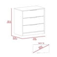 thumbnail image 5 of TUHOME Kaia 3 Drawers Dresser  Engineered Wood Dressers in  Gray, 5 of 5