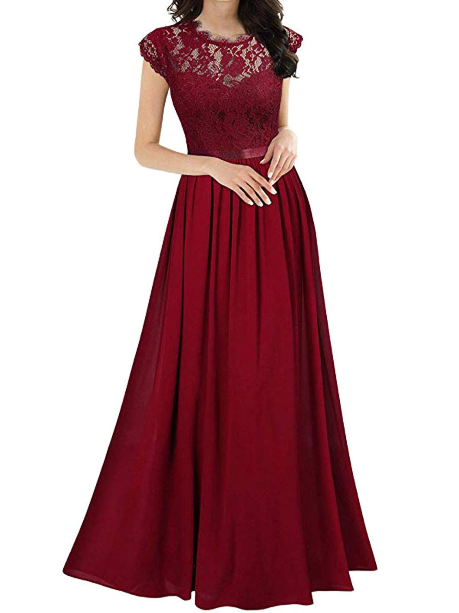 UK Womens Bridesmaid Long Maxi Formal Dress Evening Prom Ball Gown Wedding Party