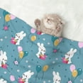 thumbnail image 2 of Sigee Rabbit And Balloon for Pet Blanket for Dog Cat Puppy Blanket Cat Blankets for Small and Medium Pets-Large, 2 of 8