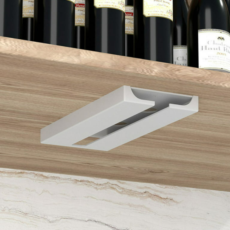 Wine Glass Holder under Cabinet,2 Pack Wine Stemware Holder,Wine