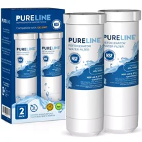 PureLine GE XWF Replacement Refrigerator Water Filter, Compatible with WR17X30702 (2 Pack)