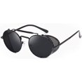 thumbnail image 1 of Gafas Gafas redondas Marco de metal Steampunk Retro Espejo Gafas de sol Cosplay Ropa Accesorios Hombres JFHHH pequeña, 1 of 1