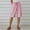 Pink, variant on Juslio Women's Shorts Drawstring Cotton Linen Solid Casual Pockets Loose Comfy Shorts Women
