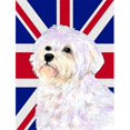 thumbnail image 1 of Maltese With English Union Jack British Flag Flag Garden Size, 1 of 1