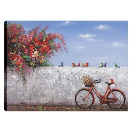 ArtMaison Canada  Bike Ride II Canvas Wall Art  Walmart  com