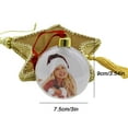 thumbnail image 3 of Bola de plástico transparente de cinco estrellas para colgar en el árbol de Navidad, 3 of 10