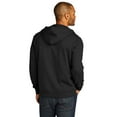 thumbnail image 2 of District Male Mock Neck Winter Hoodie Dt8102 Black X-Small, 2 of 3