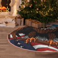 thumbnail image 5 of Haiem Cartoon Bald Eagle USA Pattern Christmas Tree Skirt Merry Christmas Party Christmas Tree Decoration,New Year Decorations-30", 5 of 6