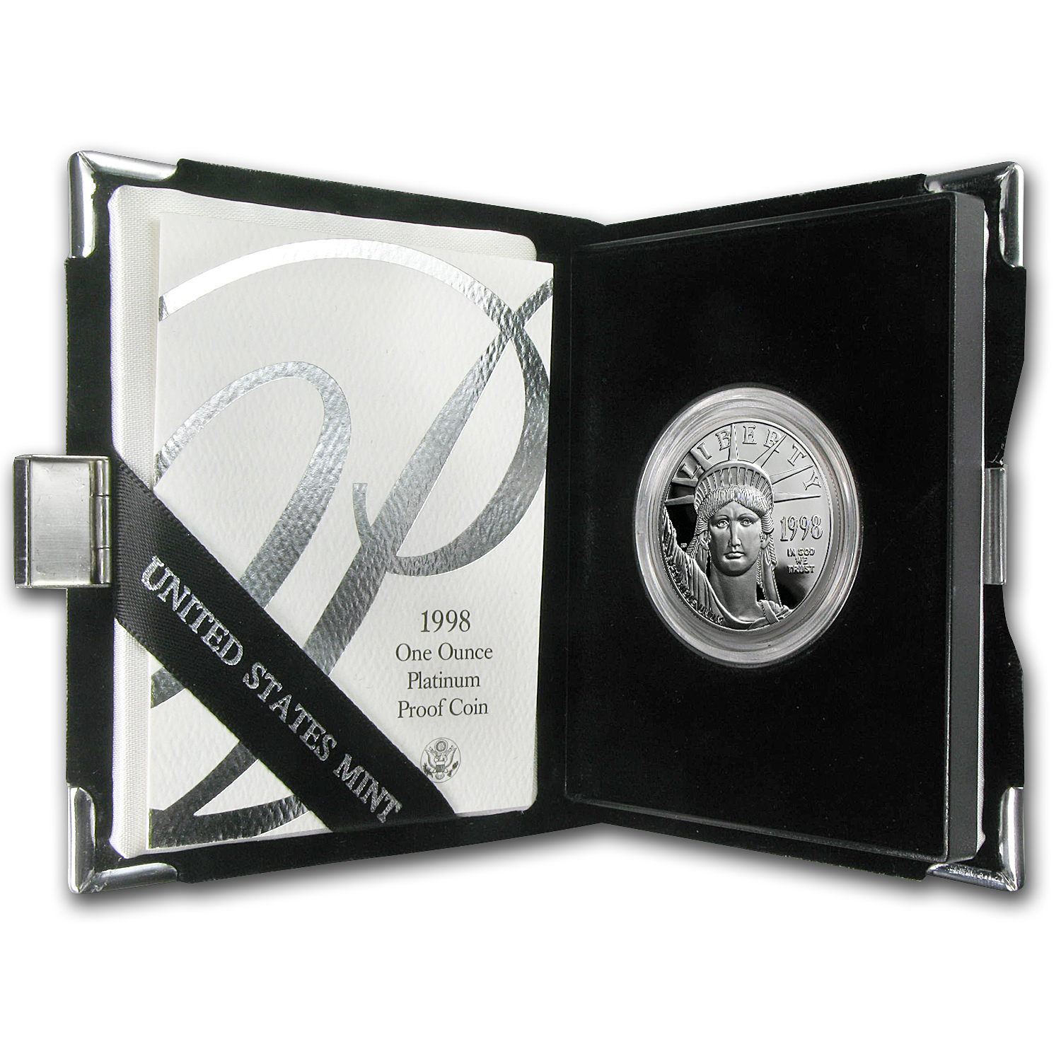 1998 American Eagle Platinum Proof 4枚セット 2000-W 4-Coin Proof American Platinum Eagle Set (w/Box & COA