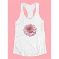 thumbnail image 3 of Pink Daisy Flower Racerback Tank Women -SPIdeals Designs, Female Small, 3 of 4