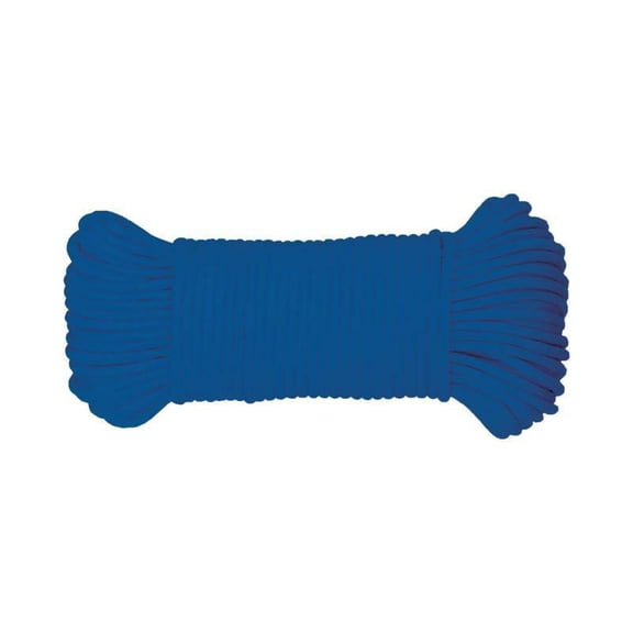 Koch 7023317 0.15 in. x 100 ft. Blue Diamond Braided Paracord Rope