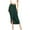 Green, variant on Women Casual Slit Wrap Asymmetrical Elastic High Waist Maxi Draped Solid Color Skirt Vacation Holiday Female Dailywear