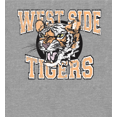thumbnail image 2 of Vintage Sport West Side Tigers Adult Heather Gray Crew Neck Short Sleeve Tee-Medium, 2 of 2