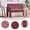 Wine Red + Chenille, variant on Nordic Modern Double Armchair, Compact Upholstered Sofa for Living Room Bedroom, Comfortable Leisure Sofa with Dual Armrests, Black