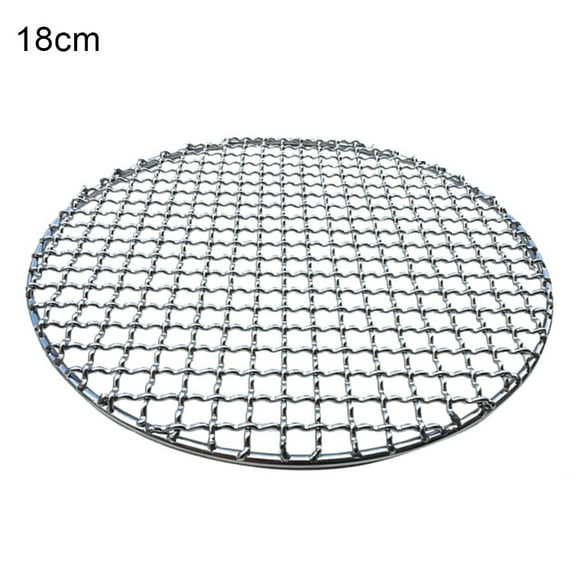 Multi-Purpose Stainless Steel Barbecue Mini Round BBQ Grill Net/Rack/Steam Mesh