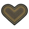 thumbnail image 2 of Earth Rugs 10-099 Brown-Black-Charcoal Heart Rug, 2 of 2